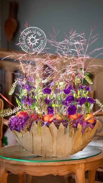 pommes et pompons Lisianthus Hortensia